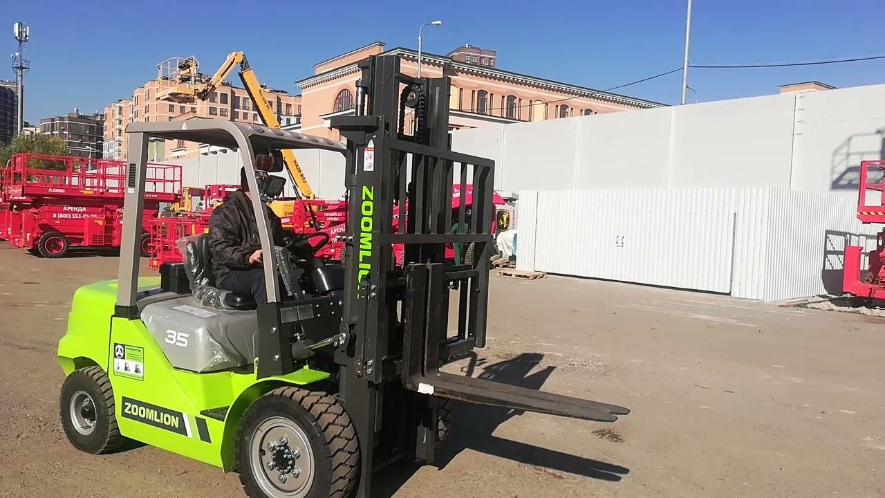 Дизельный вилочный погрузчик Zoomlion FD35Z, Грузоподъемность - 3 500 кг, Bыcoтa подъема - 3 000 мм