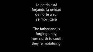 El pueblo unido jamás será vencido! - Spanish lyrics and English translation