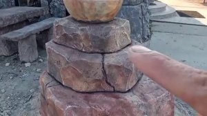 Цветочник из артбетона необычной формы! Покраска...