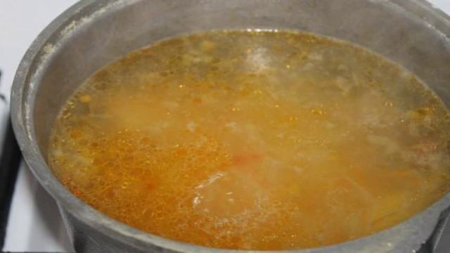 Картофельный суп с яйцом и вермишелью