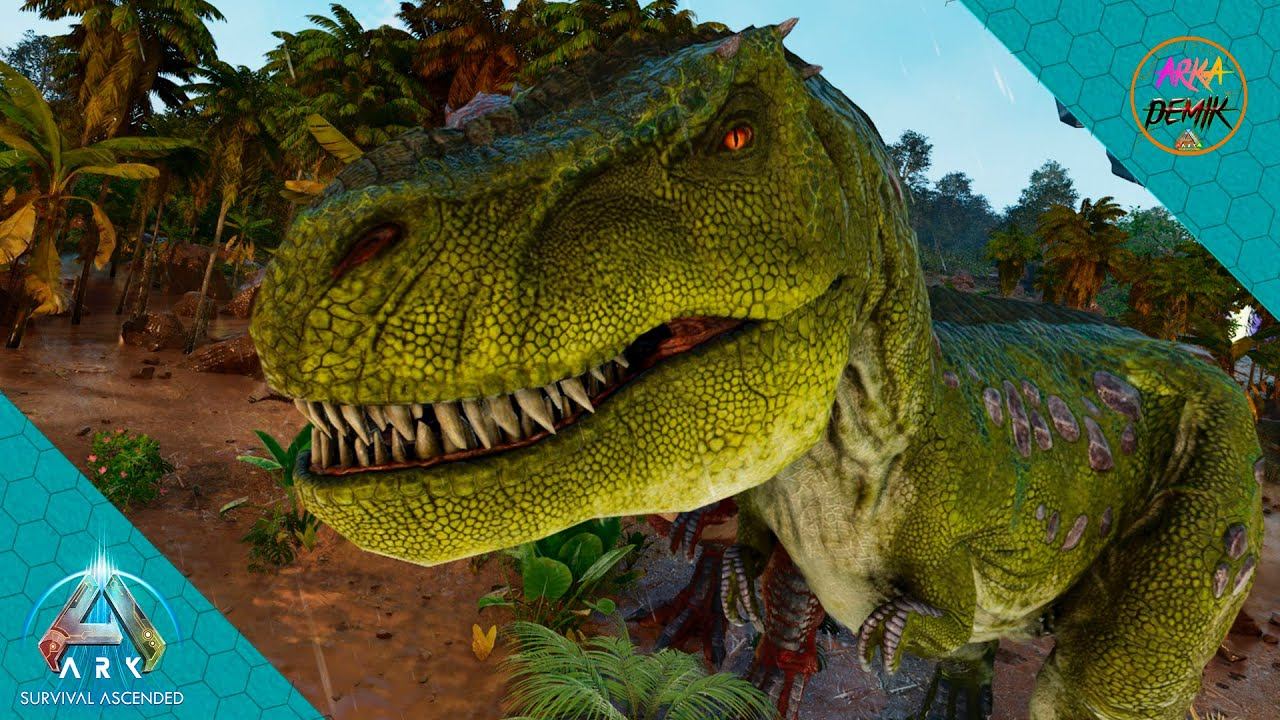 Приручил Тиранозавра на карте Центр (Center) в игре - Ark Survival Ascended [E3] смотреть онлайн