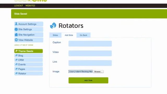 SeedCMS.com | DJ - 01 - Website Template | Home Page Image Rotator