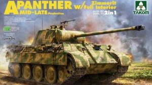 Распаковка Takom 1/35 2100 Panther A mid-late