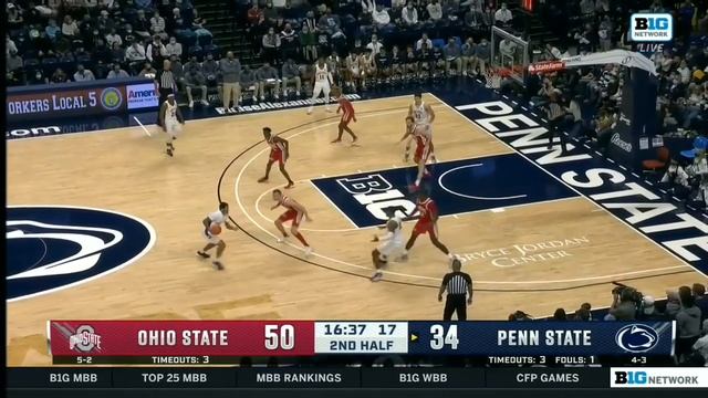 Ohio State at Penn State | Big Ten Men's Basketball | Highlights | Dec. 5, 2021