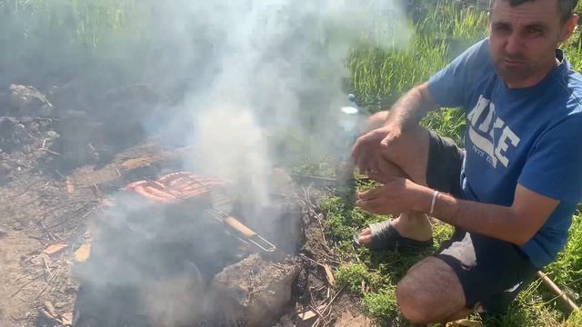 ASMR  Grill and bonfire . Relaxing video смотреть онлайн