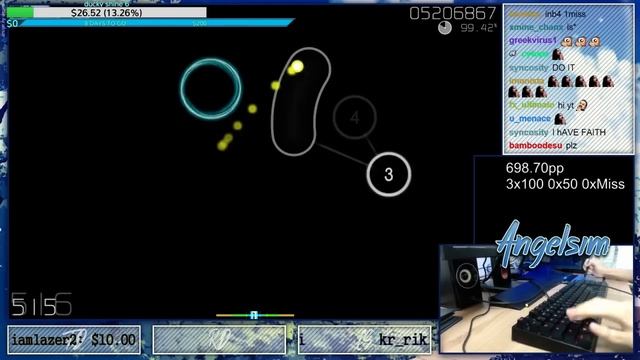 osu! | firebat92 | Colors*Slash - Colors Power ni Omakasero! [Rainbows] +HD,DT 99.50 FC #1 715pp смотреть онлайн