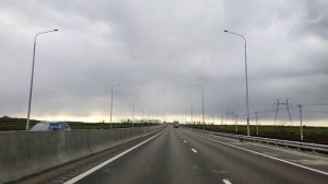 Едем по новой дороге от Краснодара до Крымского моста