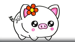 КАК НАРИСОВАТЬ ОБАЯТЕЛЬНУЮ СВИНЬЮ ЛЕГКО ШАГ ЗА ШАГОМ