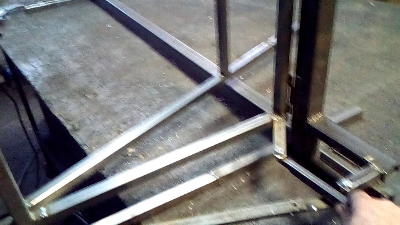 Распашные складные ворота. Макет. Второй вариант.