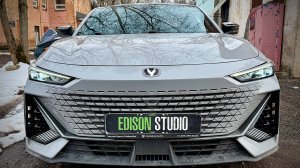 Замена матричных линз Changan UNI-V. Установка Bi Led модулей, замена штатных ДХО на кастомные.