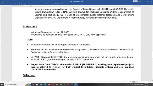 PhD Admission 2023 | Defence Institute Of Advanced Technology PhD Admission 2023 | PhD Admission