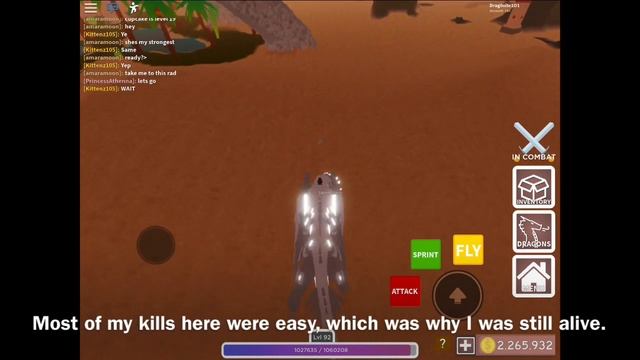 ROBLOX | Dragon Adventures: mobile pvp broke (sorta)