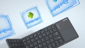 Мини складная Bluetooth клавиатура с тачпадом