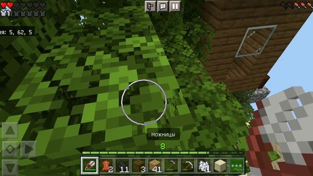 Майнкрафт один блок #6 делаю дом на дереве смотреть онлайн