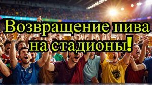 Возвращение пива на стадионы: вернут ли напиток?