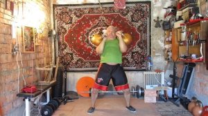 ПАРНЫЙ ЖИМ ГИРЬ ПО 40 КГ ДЛИННЫМ ЦИКЛОМ НА 8