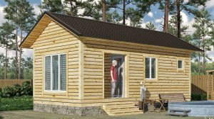 Проект бани с верандой