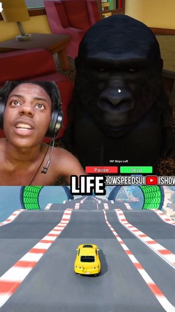 Speed meets a Monkey 🤣| #shorts #trending #viral #ishowspeed