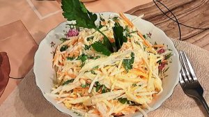 15. Салат из дайкона, моркови, репы и яблока