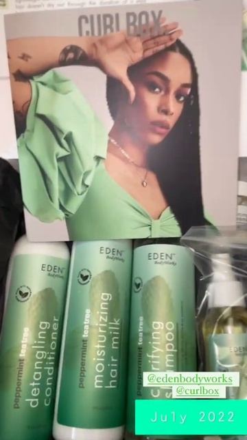 Curlbox July 2022 Colab with EDEN BodyWorks