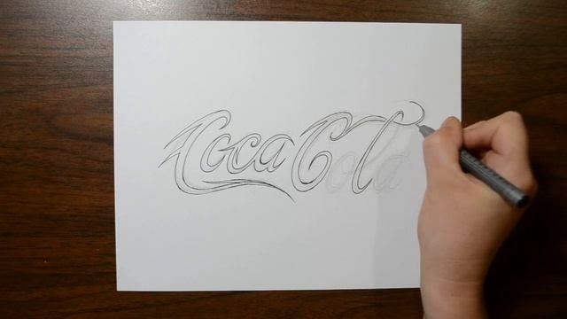 How to Draw Coca Cola Logo - Tribal Tattoo Design Style