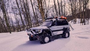 Toyota Land Cruiser 80 in the Kola snows (в кольских снегах)