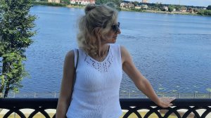 Белая майка спицами._Просто, быстро, лаконично._ МК.
