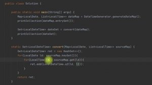 LocalDateTime Map Set convert #Java