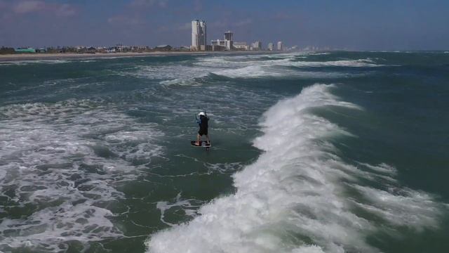 Foiling at the Jetties in South Padre Island TX. Nov 30 2019. смотреть онлайн