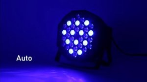 LED Flat Par 36 RGB Color Lighting Strobe DMX Stage Light