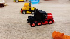 Простой способ сделать тягач с прицепом из минимума деталей Лего (Сборка в прямом эфире)