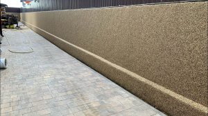 Укладка каменного ковра на вертикальную поверхность ✨