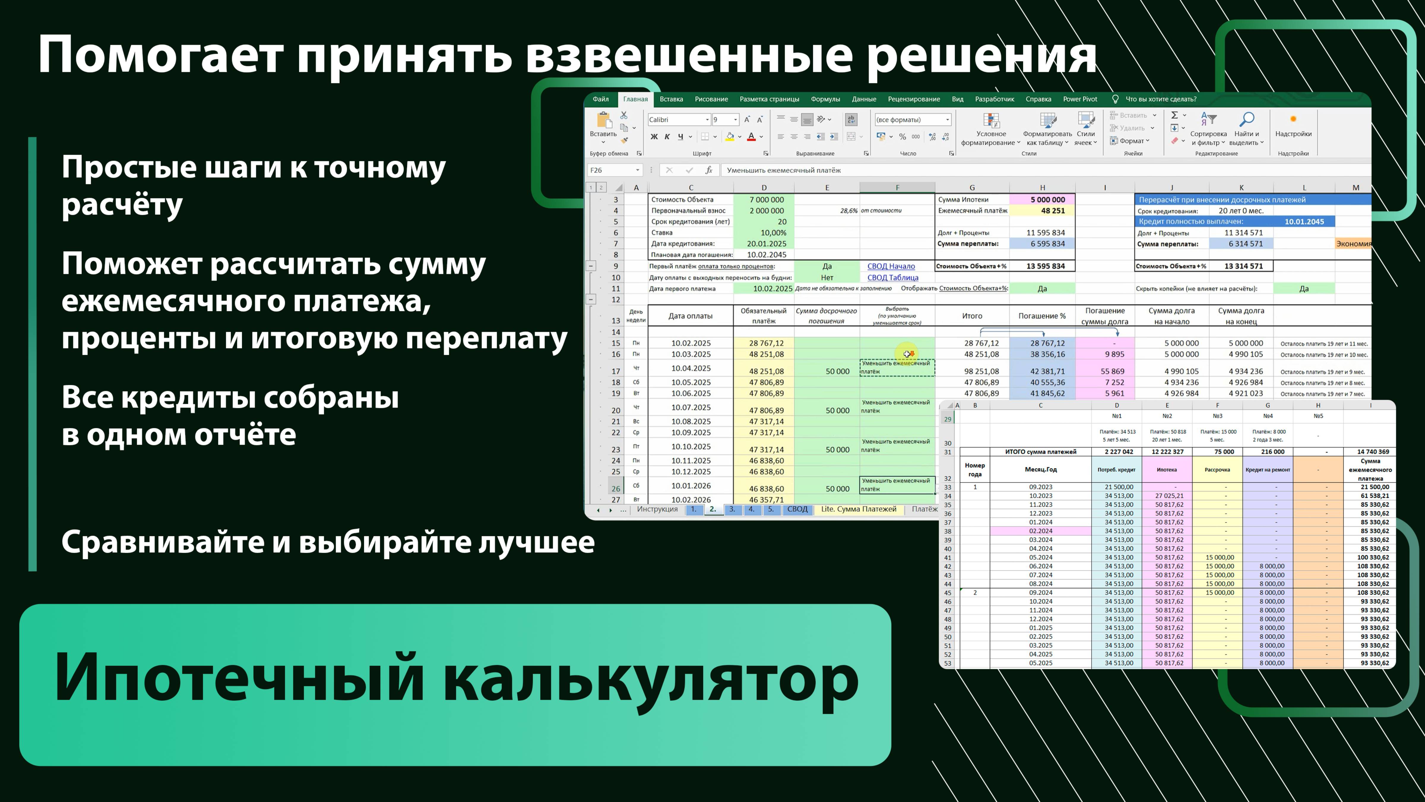 Не дай Банку себя обмануть. Ипотечный калькулятор.