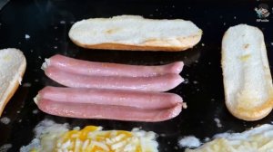 Яичный чизбургер | Корейская уличная еда