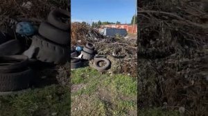 Омский район. Ростовка. 1-я Новая. Помойка - свалка.