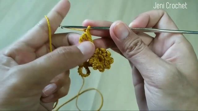 Konektor Masker Rajut Motif Bunga Picot | Face Mask Adapter | Mask Extender | Crochet
