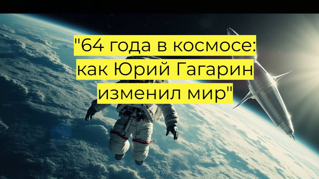 "64 года в космосе: как Юрий Гагарин изменил мир"