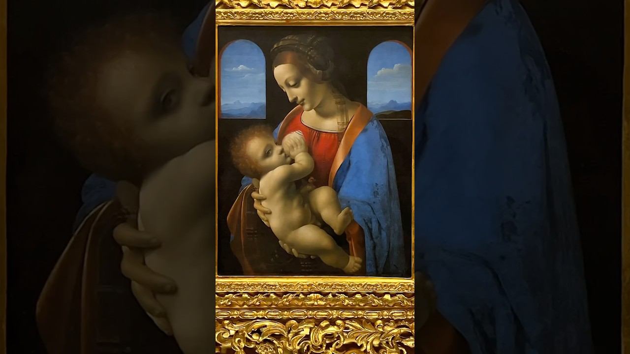 Leonardo da Vinci Madonna and Child (The Litta Madonna) #hermitagemuseum #shorts смотреть онлайн