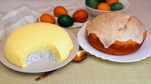 Пасхальный стол. Рецепт кулича на кефире без дрожжей и творожной пасхи без яиц.