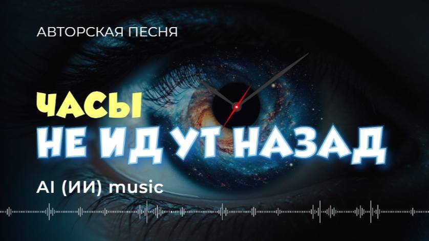 Часы не идут назад (авторская песня) - ИИ музыка и видео | песня музон