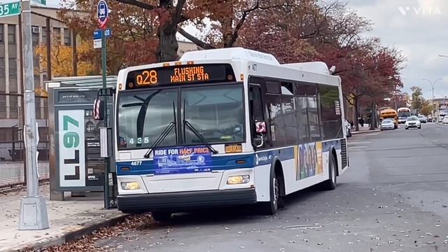 2009, 2010 Orion 7 Next Gens, 2015 New Flyer Excelsiors, and 2022 NovaBus LFS’s on the Q28 (Part 1) смотреть онлайн