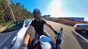 Пробки на Гусе BMW R 1250 GS traffic jams