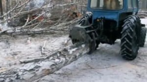 Навесное устройство для бесчокерной трельевки леса "Муравей"