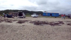 Приморье, Хасанский район, пляж в Рязановке