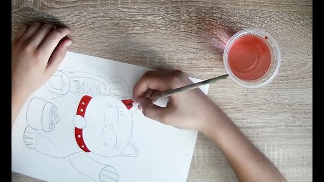 Рисую китайского котика