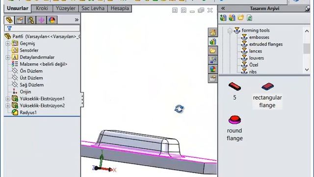 SOLİDWORKS SOLİDCAM 2018 18. TASARIM ARSIVI (FORMING TOOLS) (PRATIK BILGILER-6) смотреть онлайн