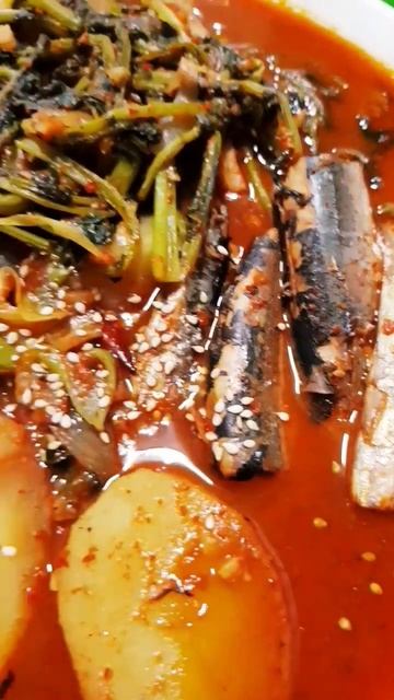 꽁치 감자조림,무말랭이무침 #shorts