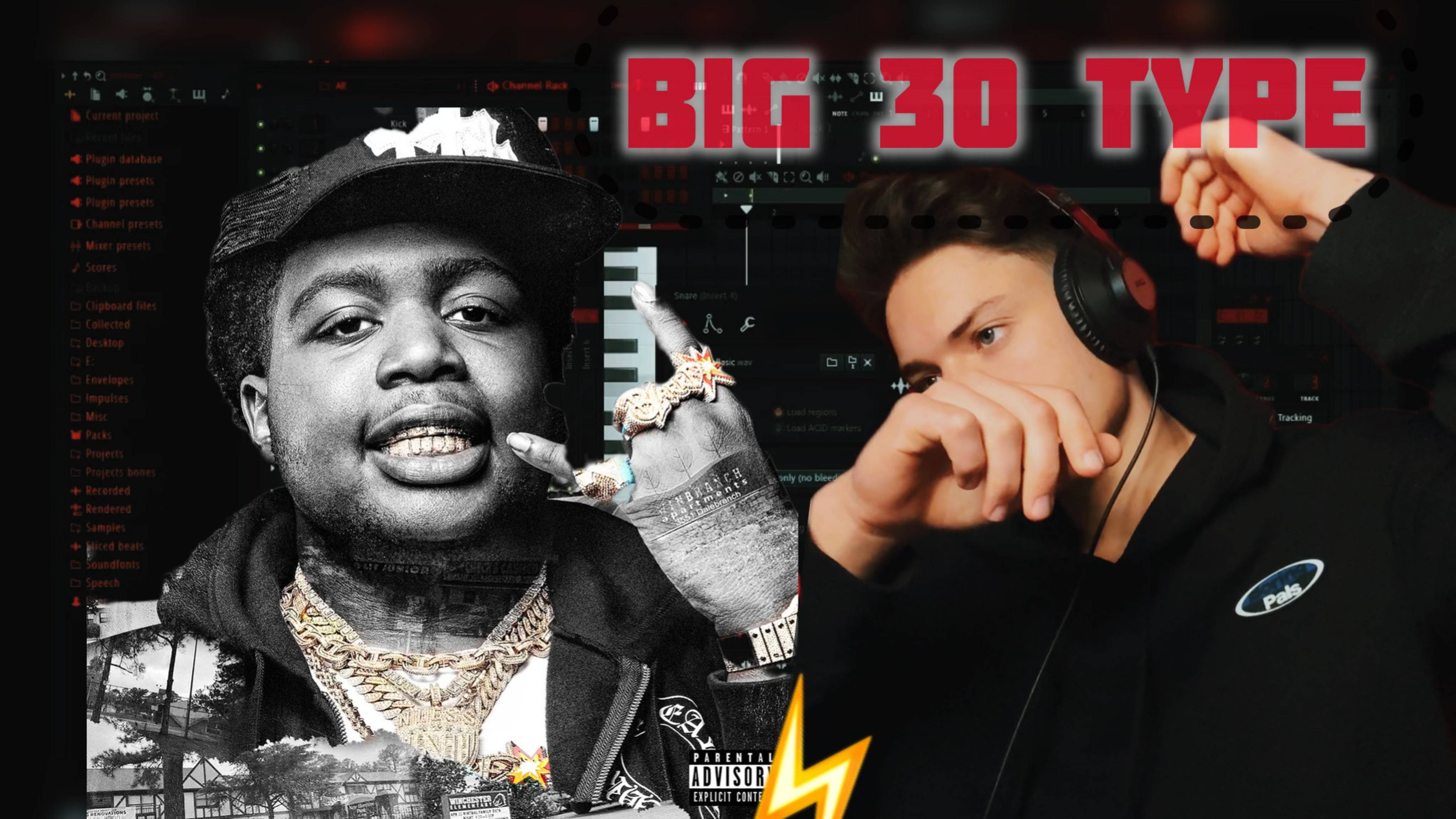 КАК СДЕЛАТЬ БИТ В ЗАПАДНОМ СТИЛЕ ЗА 5 МИНУТ? BIG30 TYPE BEAT FL STUDIO