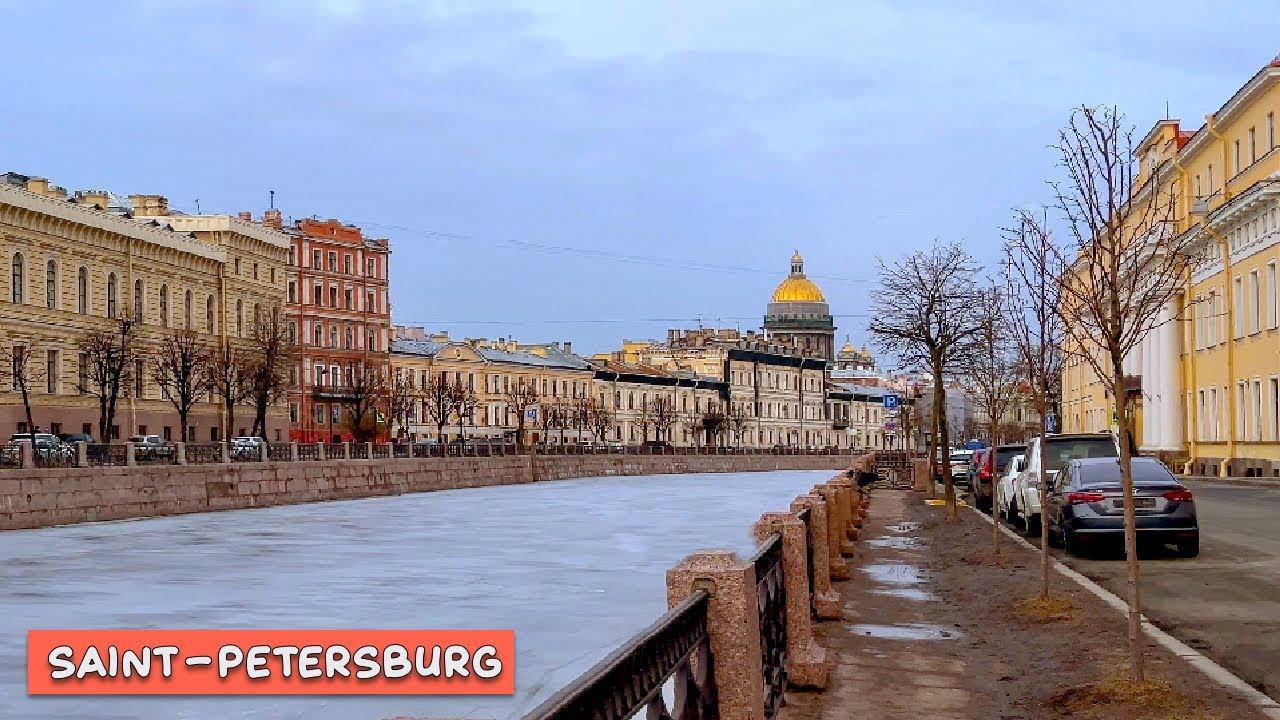Прогулка по набережной реки Мойки в Санкт-Петербурге #1 смотреть онлайн