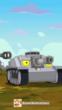 HomeAnimations - Мультики про танки  ЭТОТ ТАНК ПРОСТО АС ! #shorts #homeanimations #танки  #cartoon